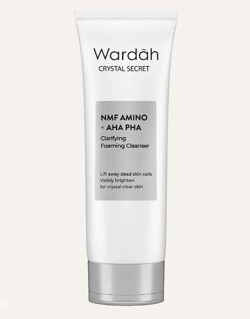 Wardah Crystal Secret NMF Amino + AHA PHA Clarifying Foaming Cleanser