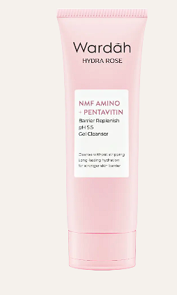 Wardah Hydra Rose NMF Amino + Pentavitin Barrier Replenish pH 5,5 Gel Cleanser